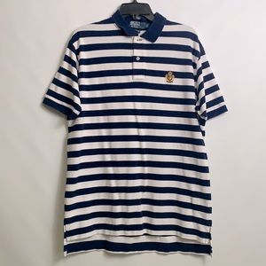 Men’s Striped Short Sleeve Polo Shirt